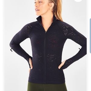 Seamless zip up jacket